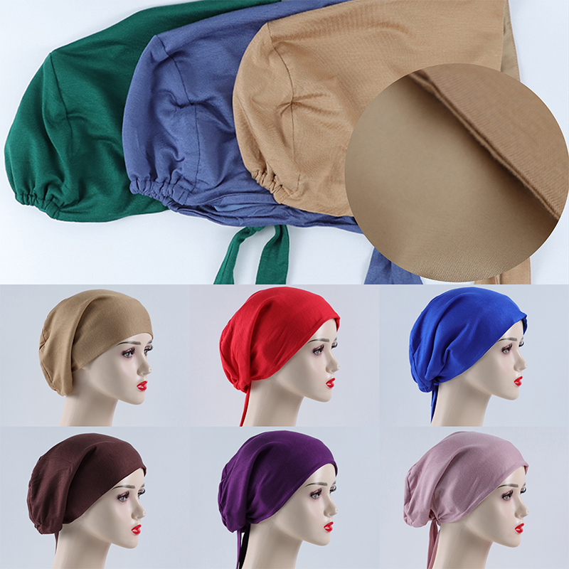 G384 Skin-friendly Elastic Hijab Undercap