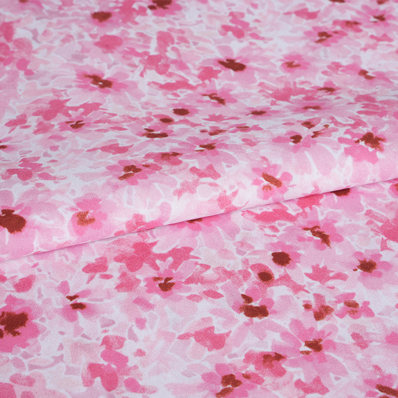 75D/18T Messy Misty Floral Print Fabric