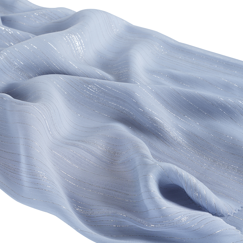 75D Irregular Argentum Sericum Chiffon Crepe