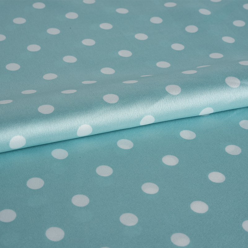 50/75 Crepe Satin Dot Print Fabric