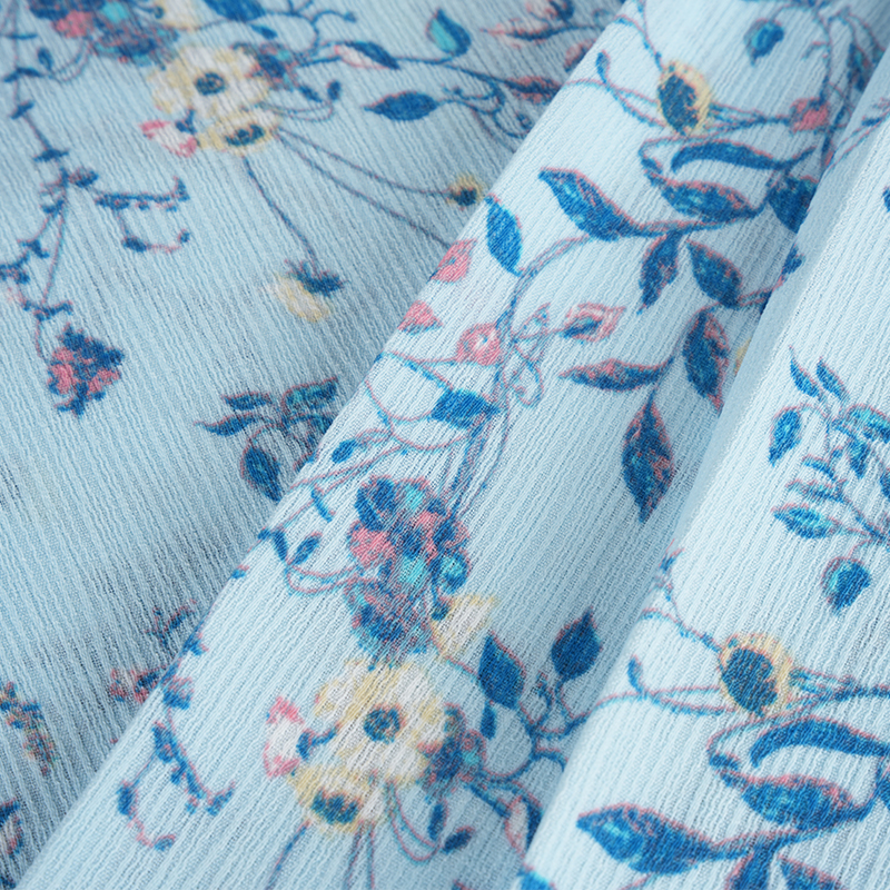 50*68 Compositum cortices Crinkle Hibiscus Flower Watermark Fabric