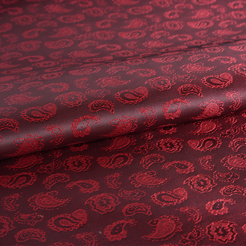 Polyester Catonic Cashew Flos Jacquard