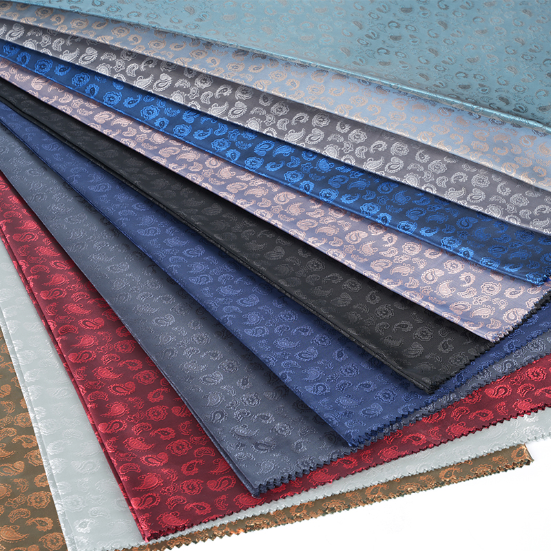 Polyester Catonic Cashew Flos Jacquard