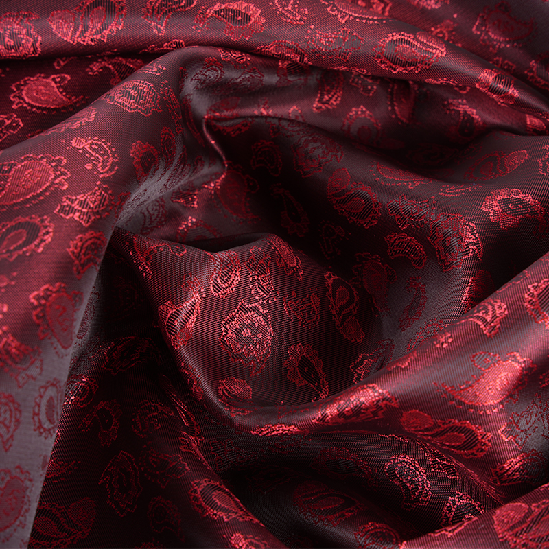 Polyester Catonic Cashew Flos Jacquard