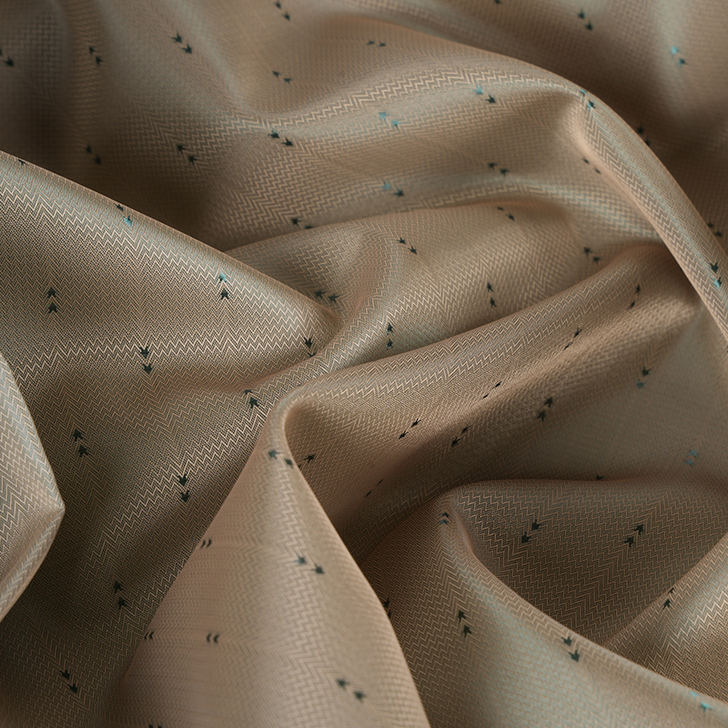 Polyester Filamentum Corrugated Arrow Stripe Jacquard