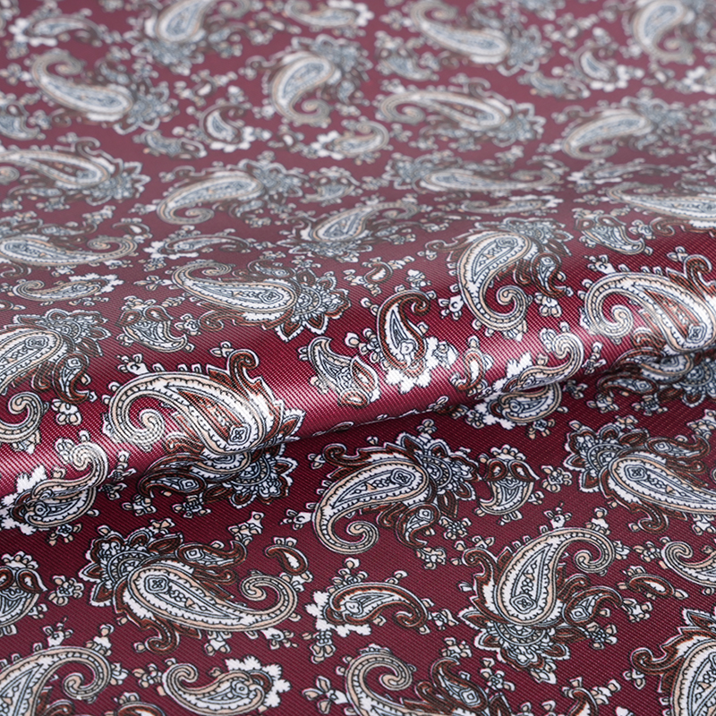 Polyester Imitatio Rayon Loquat Flos Typographiae Fabric