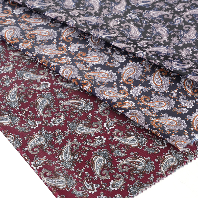 Polyester Imitatio Rayon Loquat Flos Typographiae Fabric