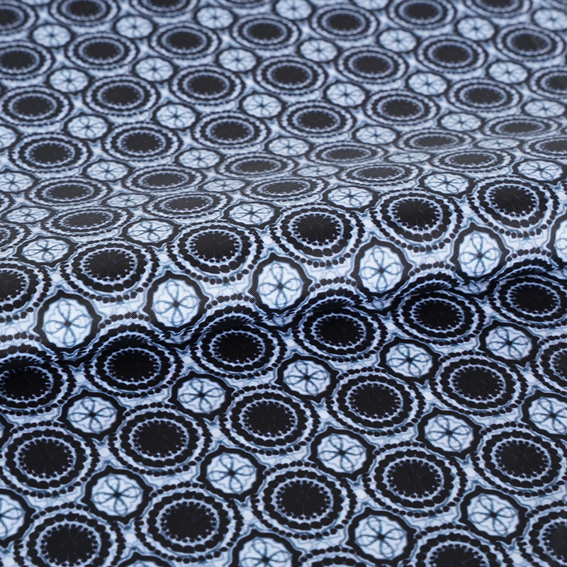 210T Polyester Taffeta Loop Lace Typographia Fabric