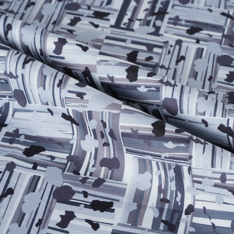 100D*40S Cool Silk Cotton Abstract Positivum et Negative Clausus Digital Typographia Fabric